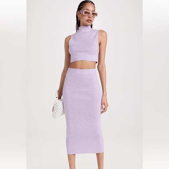 Victor Glemaud lilac pencil skirt size Medium NWT - Picture 4 of 7